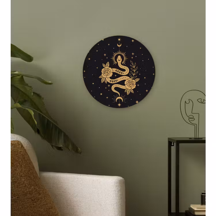 Forexbild Rund - Schlange – Blumen – Mystik — 3