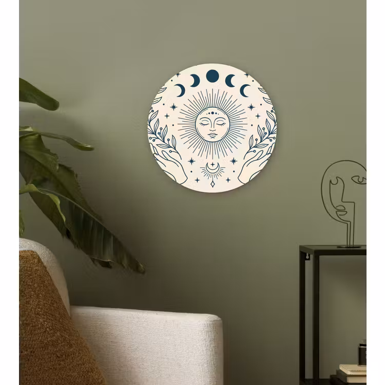 Forexbild Rund - Sonne-Mond-Illustration — 3
