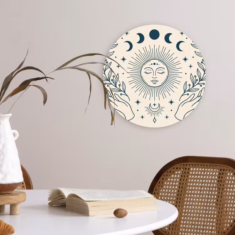 Forexbild Rund - Sonne-Mond-Illustration — 4
