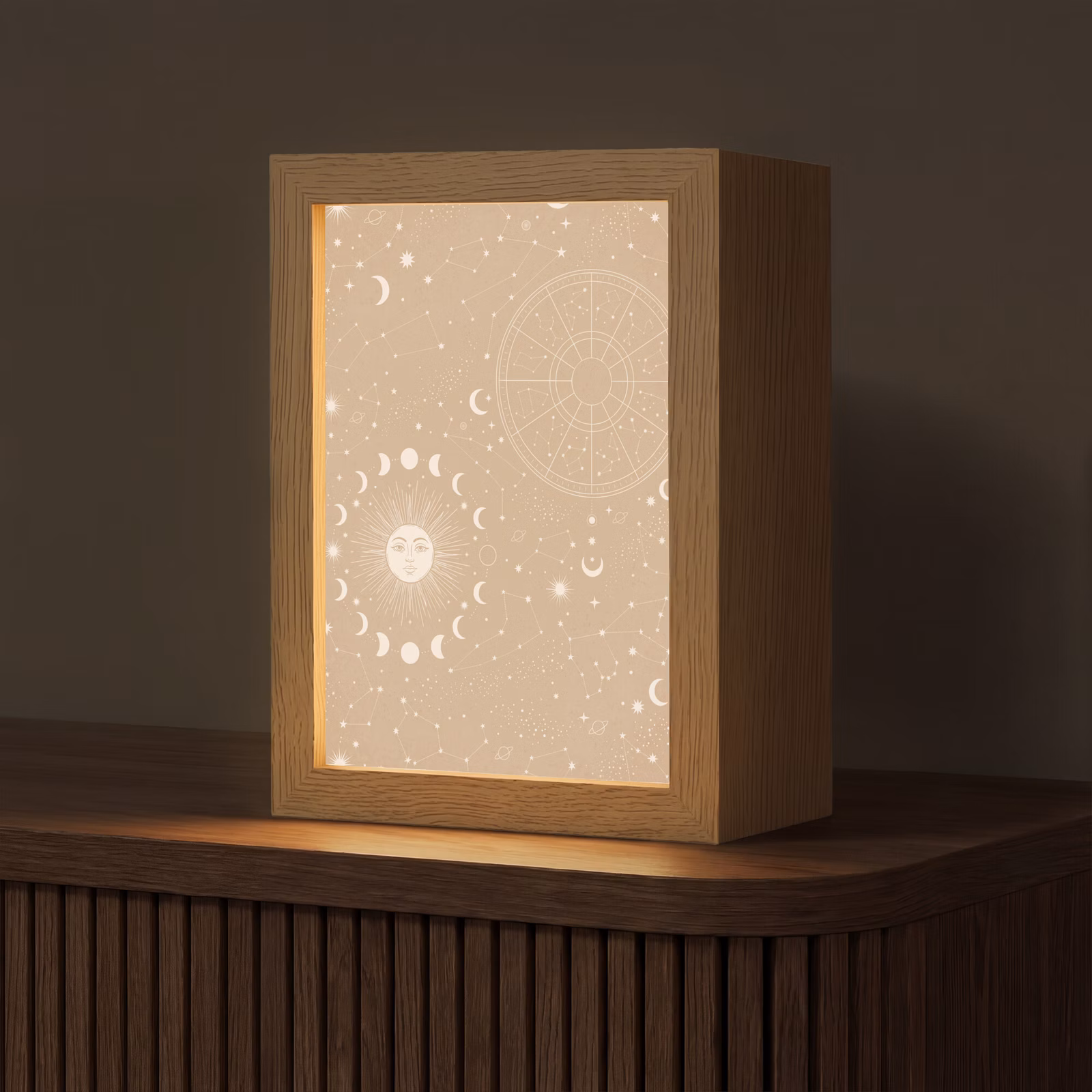 Personalisierte Lightbox - Sonne – Mond – Sterne — 1
