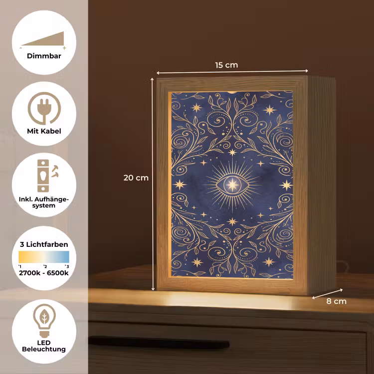 Personalisierte Lightbox - Auge – Muster – Mystik — 6