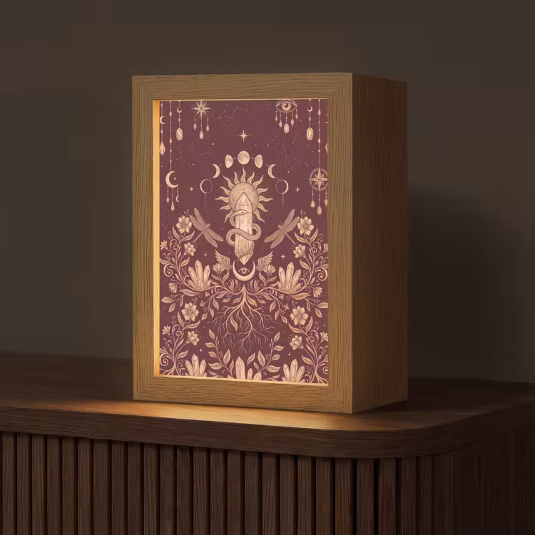 Personalisierte Lightbox - Mystik – Himmel – Gold — 1