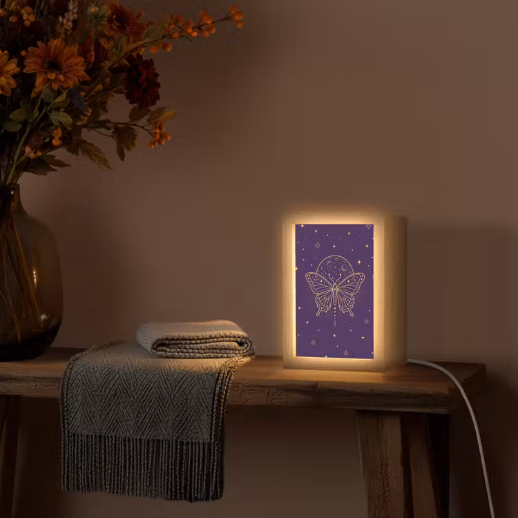 Personalisierte Lightbox - Schmetterling – Mond – Mystik — 3
