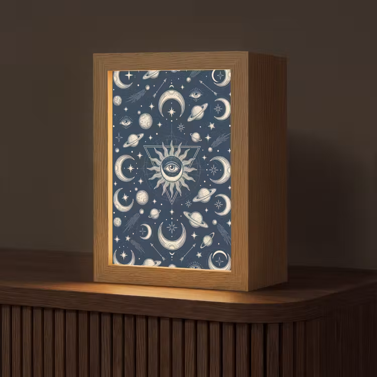 Personalisierte Lightbox - Sonne, Mond, Sterne — 1
