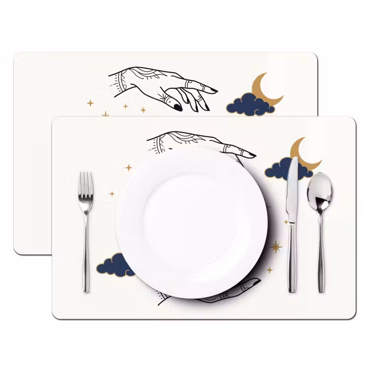 Tischset - 6 Stück - Hände – Mystik – Symbole — 2