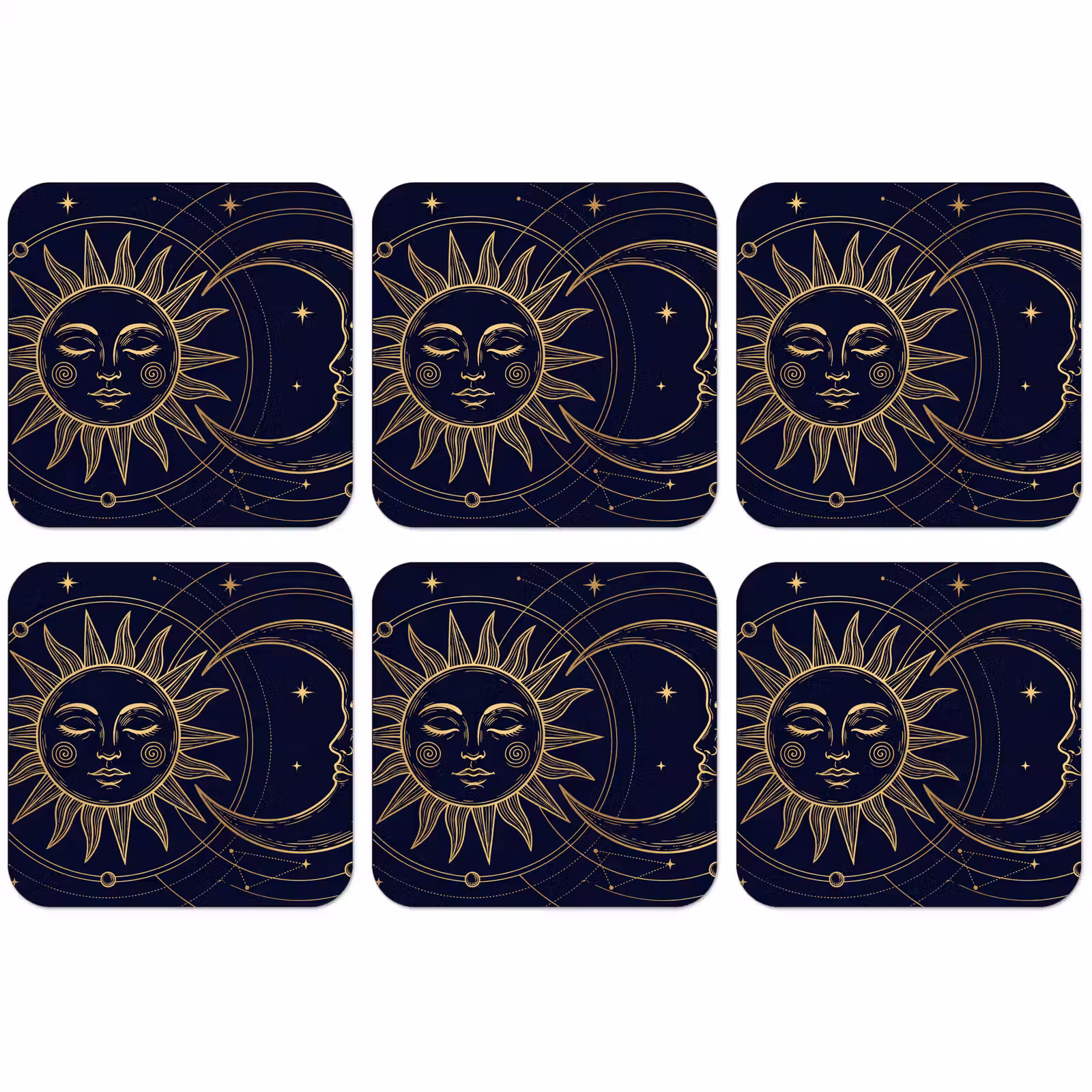 Untersetzer - Sonne – Mond – Astrologie — 1