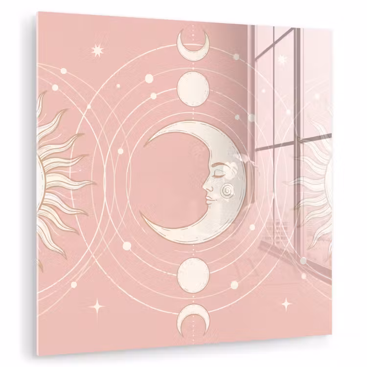 Glasbild - Sonne – Sterne – Himmel — 1