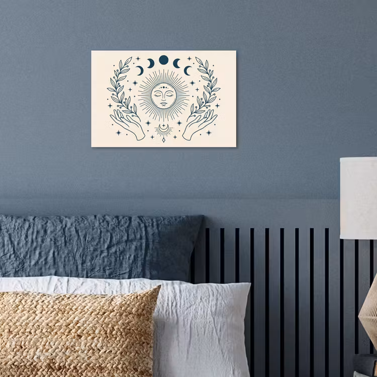 Poster - Sonne-Mond-Illustration — 3