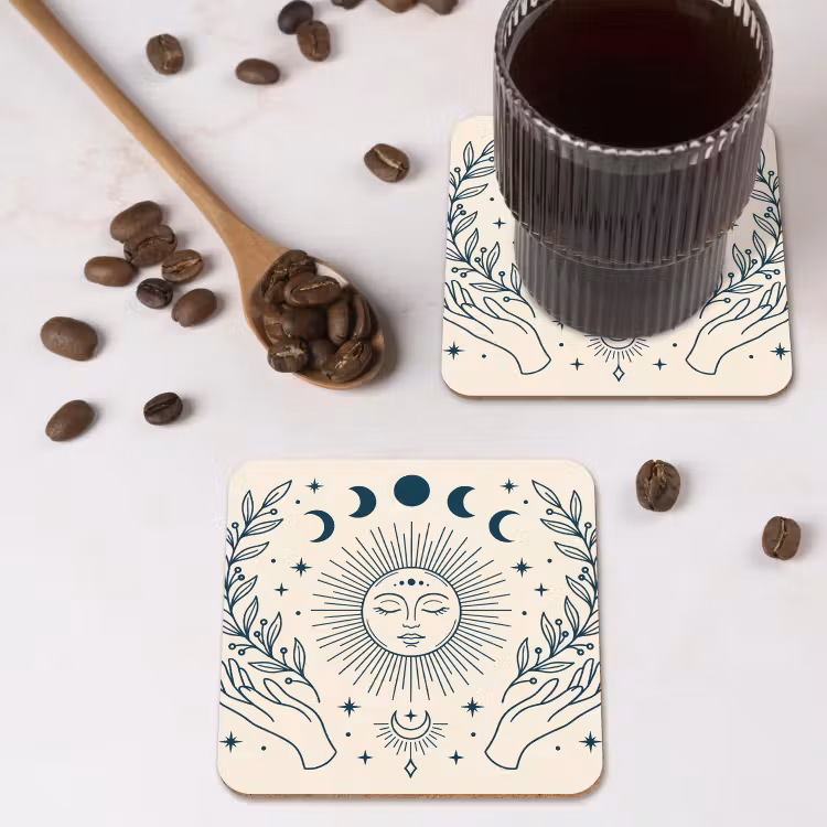 Untersetzer - Sonne-Mond-Illustration — 4