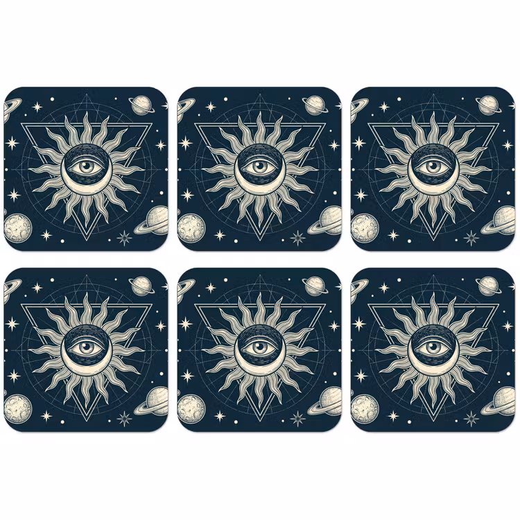 Untersetzer​ - Sonne, Mond, Sterne — 1