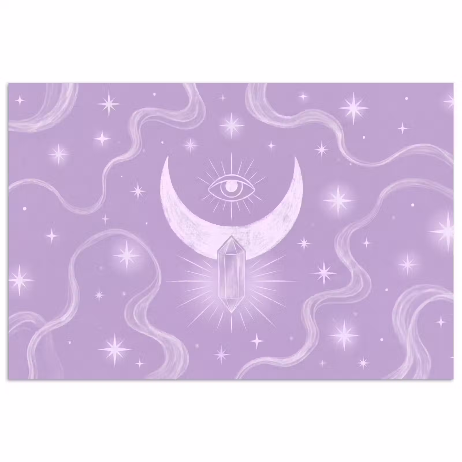 Poster - Mond – Mystik – Lila — 1