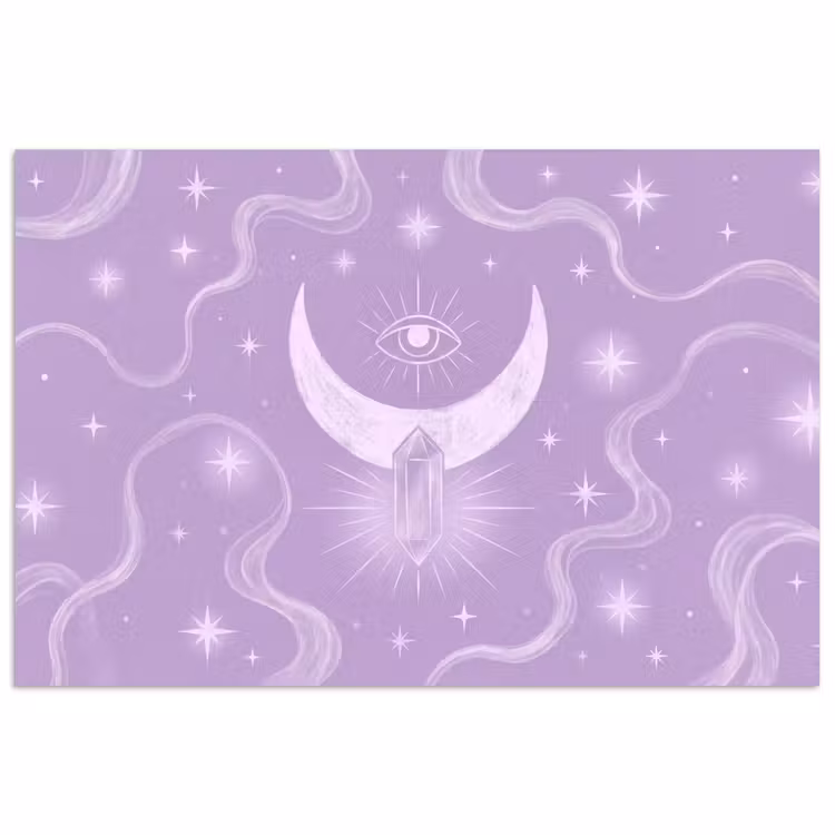 Poster - Mond – Mystik – Lila — 1