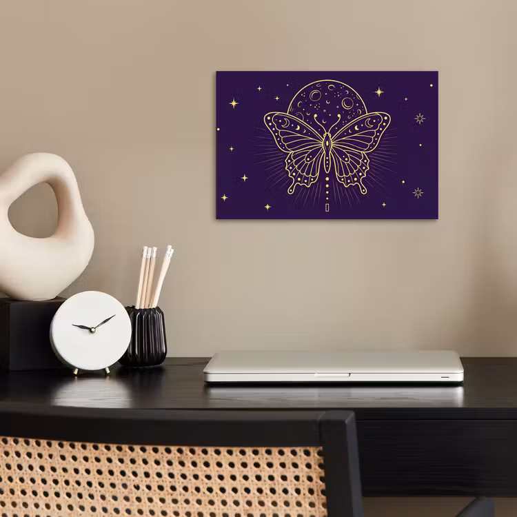 Poster - Schmetterling – Mond – Mystik — 2