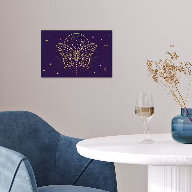 Poster - Schmetterling – Mond – Mystik — 4