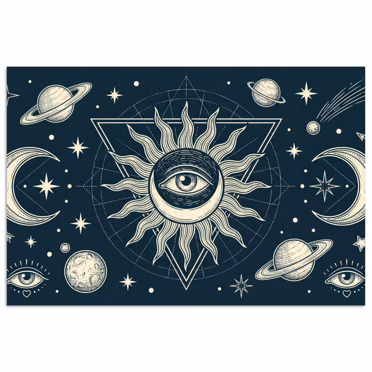 Poster - Sonne, Mond, Sterne — 1