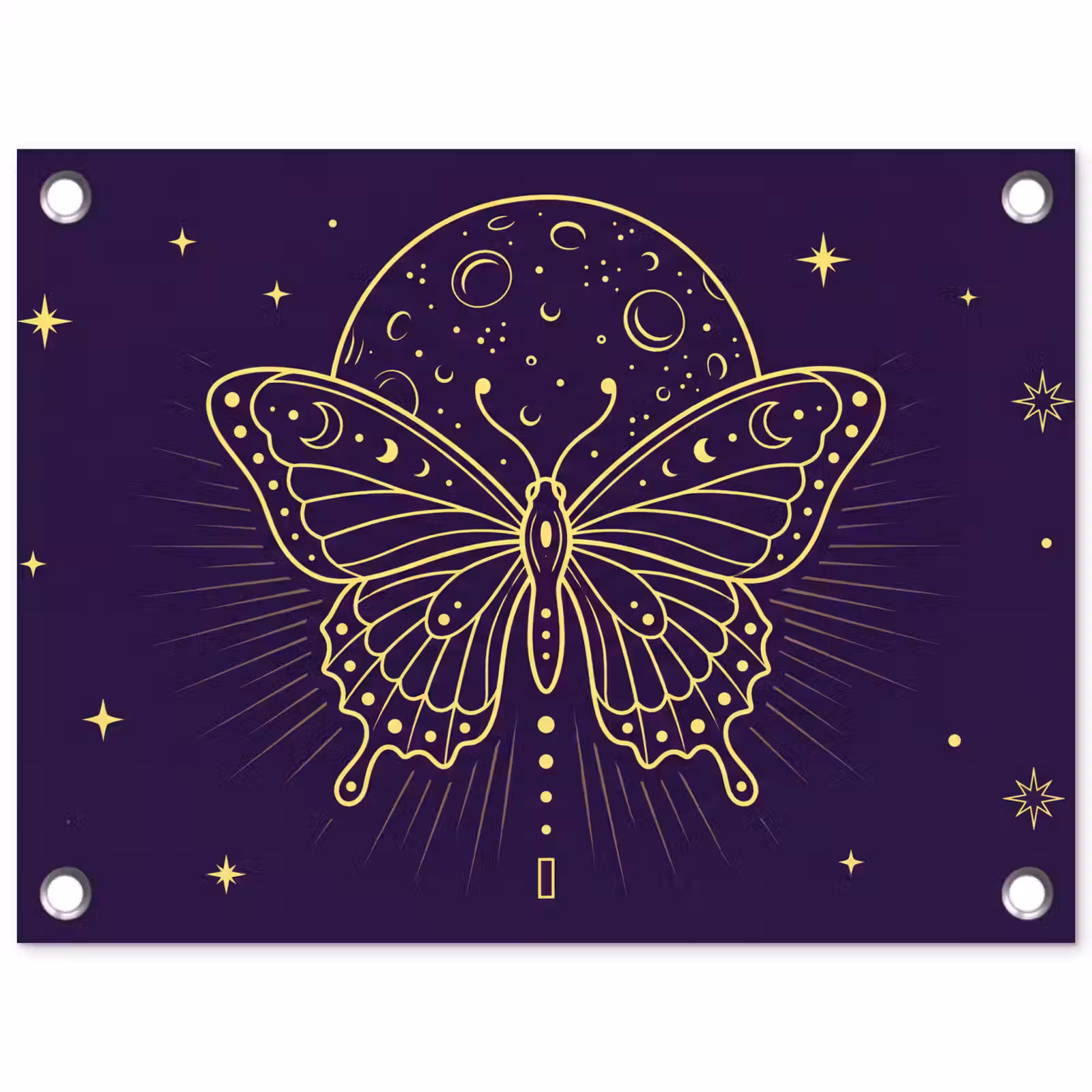 Gartenposter - Schmetterling – Mond – Mystik — 1