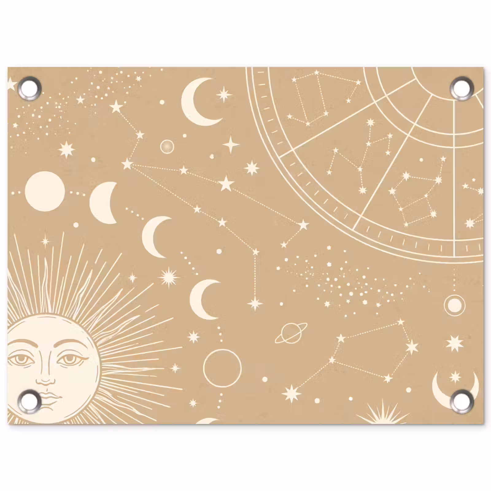 Gartenposter - Sonne – Mond – Sterne — 1