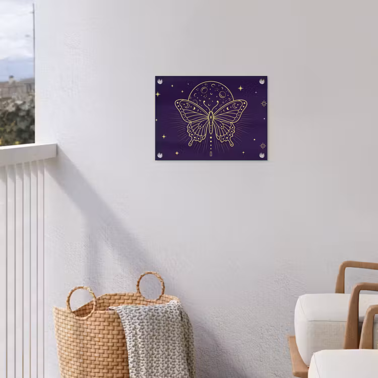Gartenposter - Schmetterling – Mond – Mystik — 5