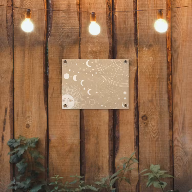 Gartenposter - Sonne – Mond – Sterne — 2