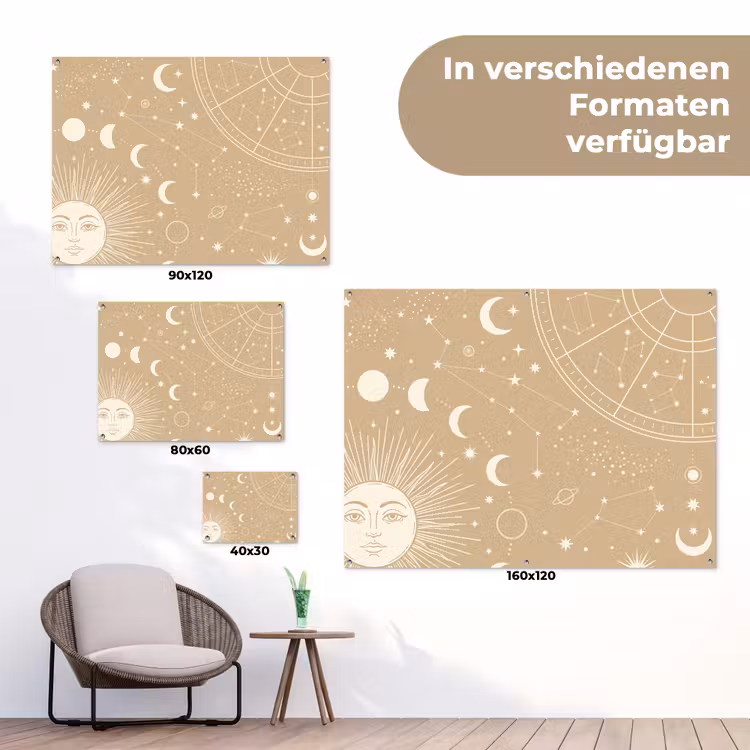 Gartenposter - Sonne – Mond – Sterne — 6