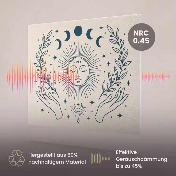 Akustikbild - Sonne-Mond-Illustration — 3