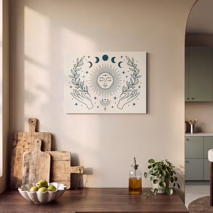 Akustikbild - Sonne-Mond-Illustration — 4