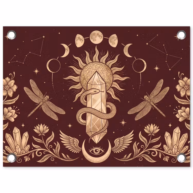 Gartenposter - Mystik – Himmel – Gold — 1