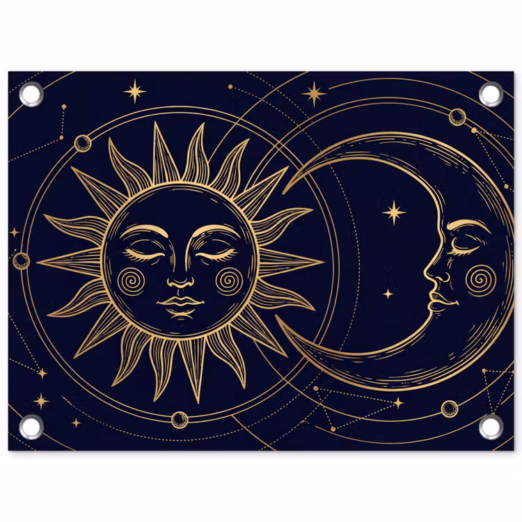 Gartenposter - Sonne – Mond – Astrologie — 1