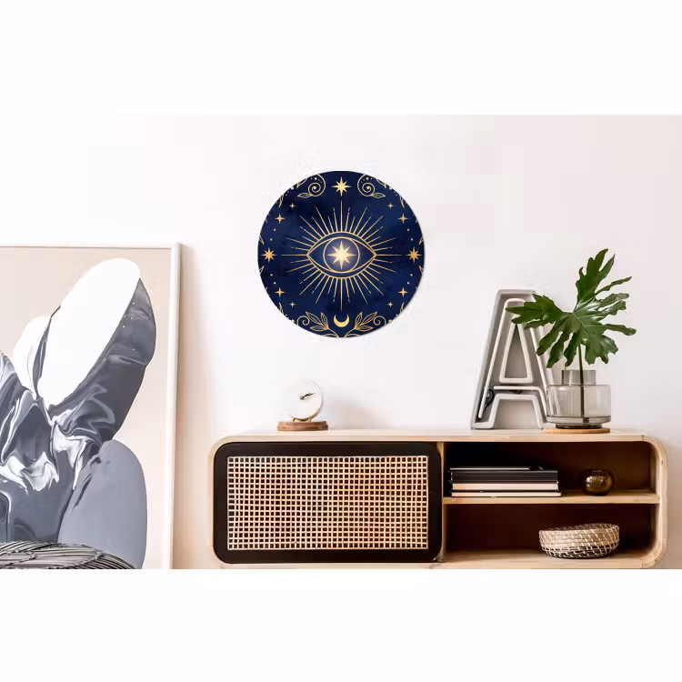 Alu-Dibond-Bild Rund - Auge – Muster – Mystik — 3
