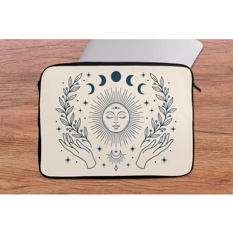 Laptop hülle - Sonne-Mond-Illustration — 2
