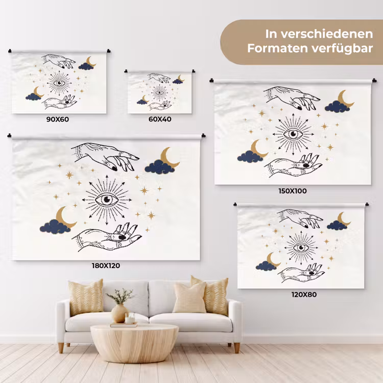 Wandteppich - Hände – Mystik – Symbole — 8