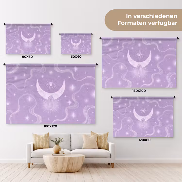 Wandteppich - Mond – Mystik – Lila — 8