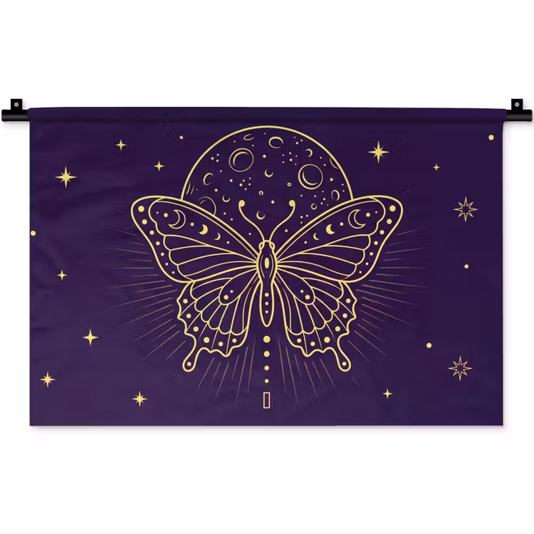 Wandteppich - Schmetterling – Mond – Mystik — 1