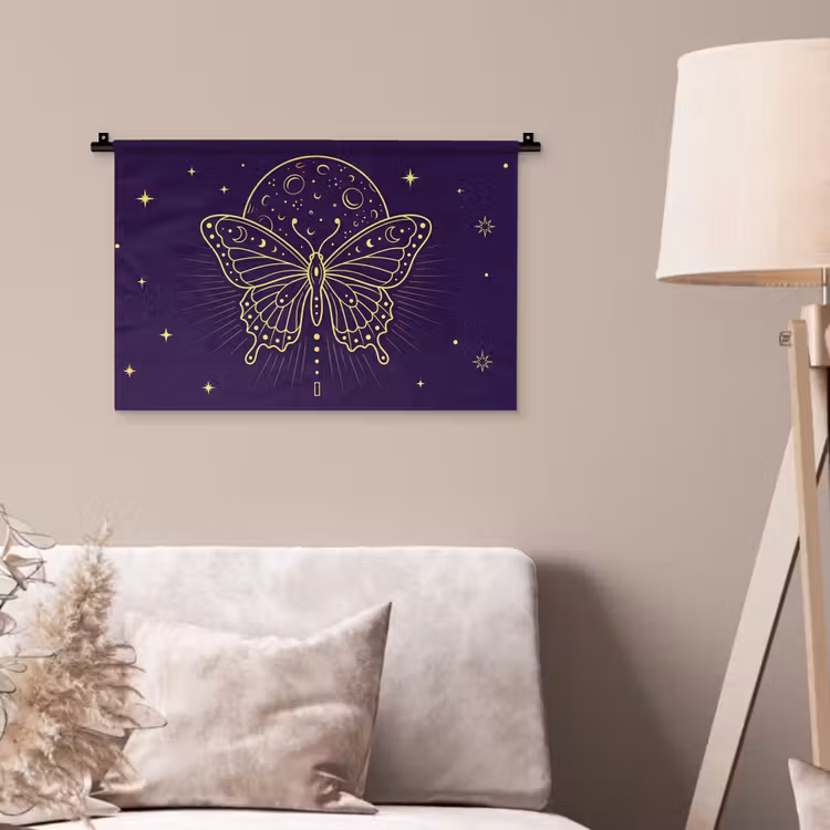 Wandteppich - Schmetterling – Mond – Mystik — 2