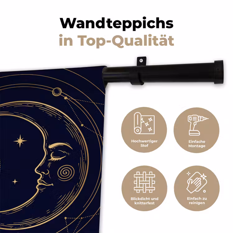 Wandteppich - Sonne – Mond – Astrologie — 7