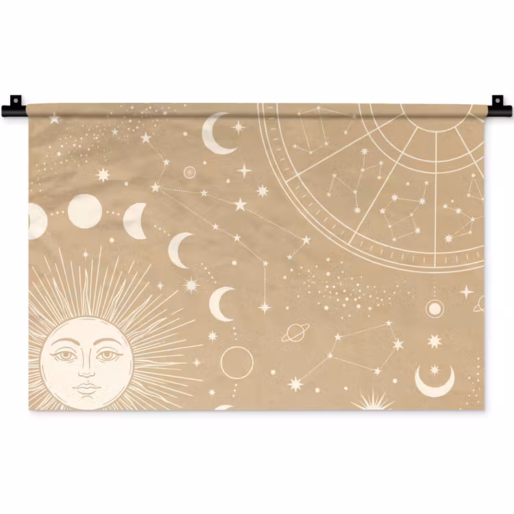 Wandteppich - Sonne – Mond – Sterne — 1