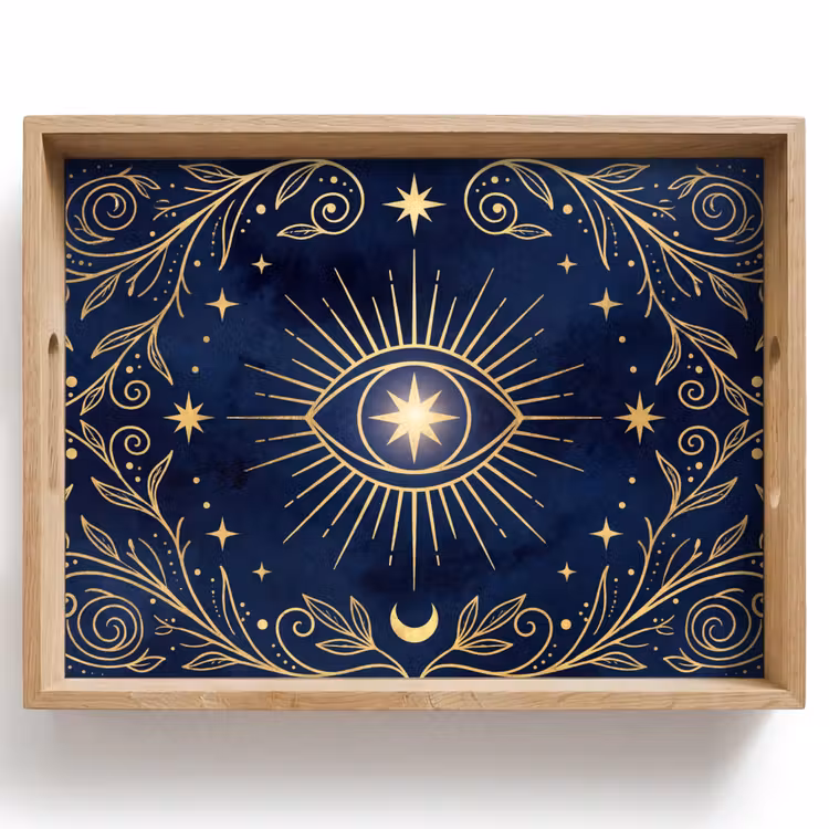 Tablett - Auge – Muster – Mystik — 1