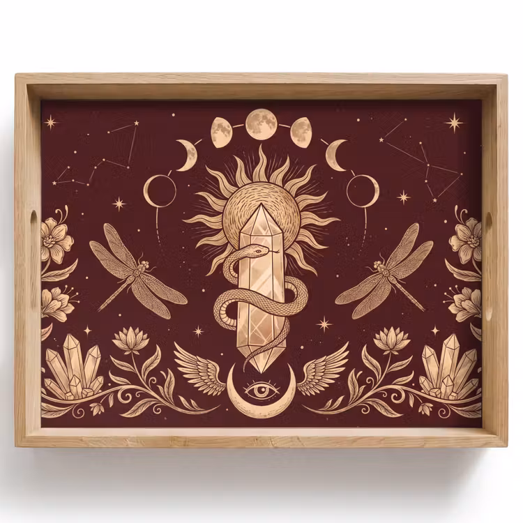 Tablett - Mystik – Himmel – Gold — 1