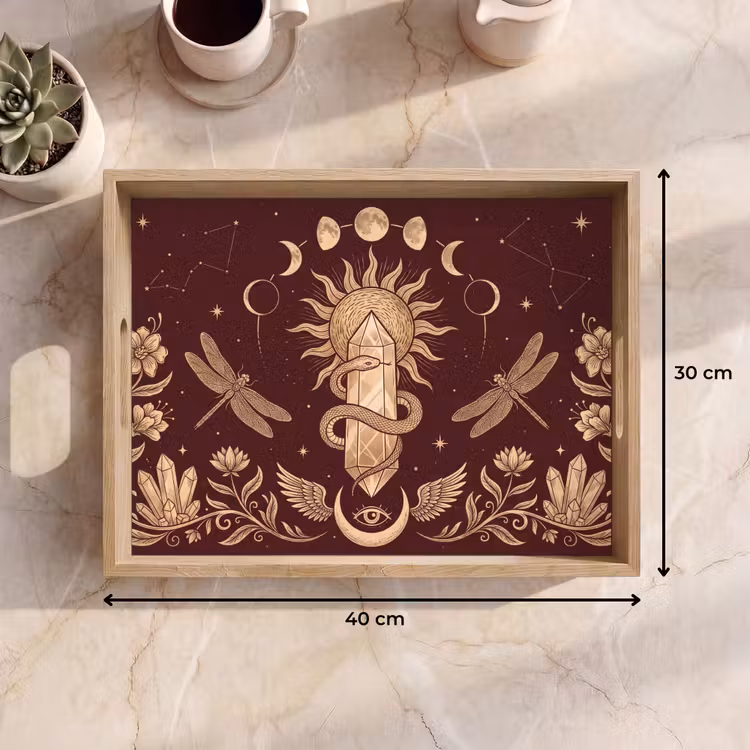 Tablett - Mystik – Himmel – Gold — 9