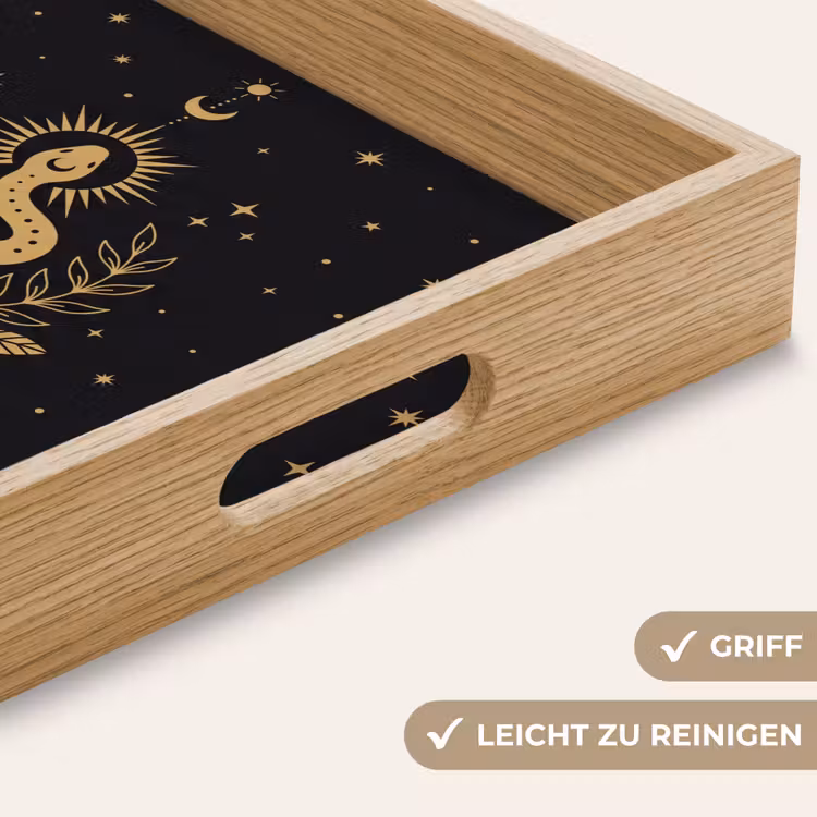 Tablett - Schlange – Blumen – Mystik — 5