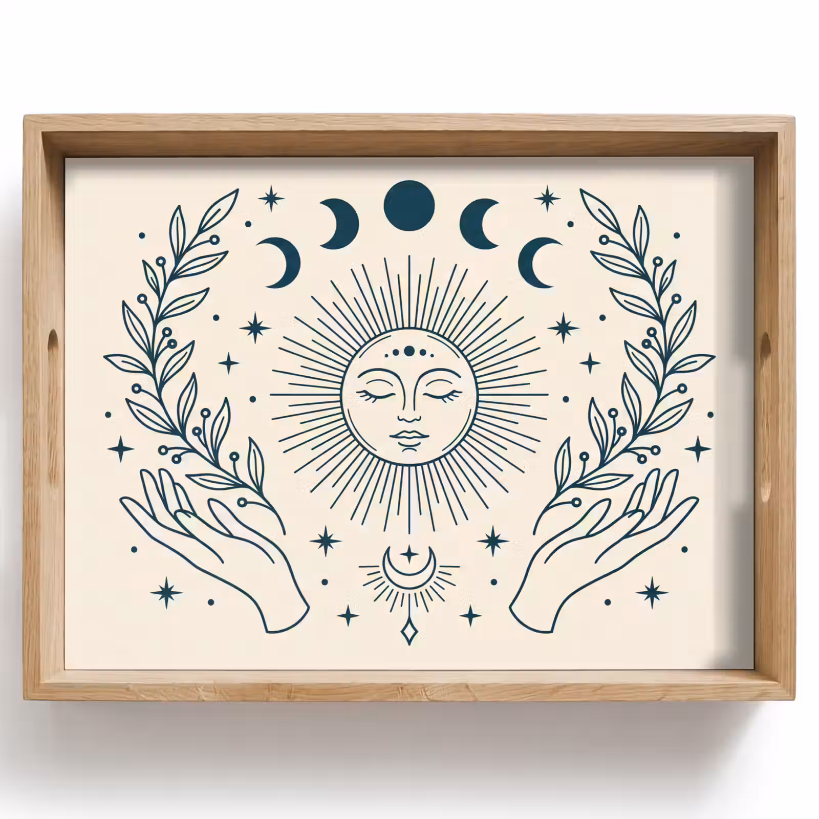 Tablett - Sonne-Mond-Illustration — 1