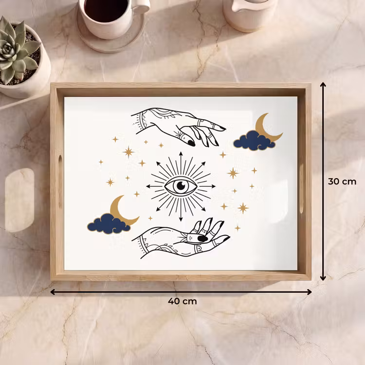 Tablett - Hände – Mystik – Symbole — 9