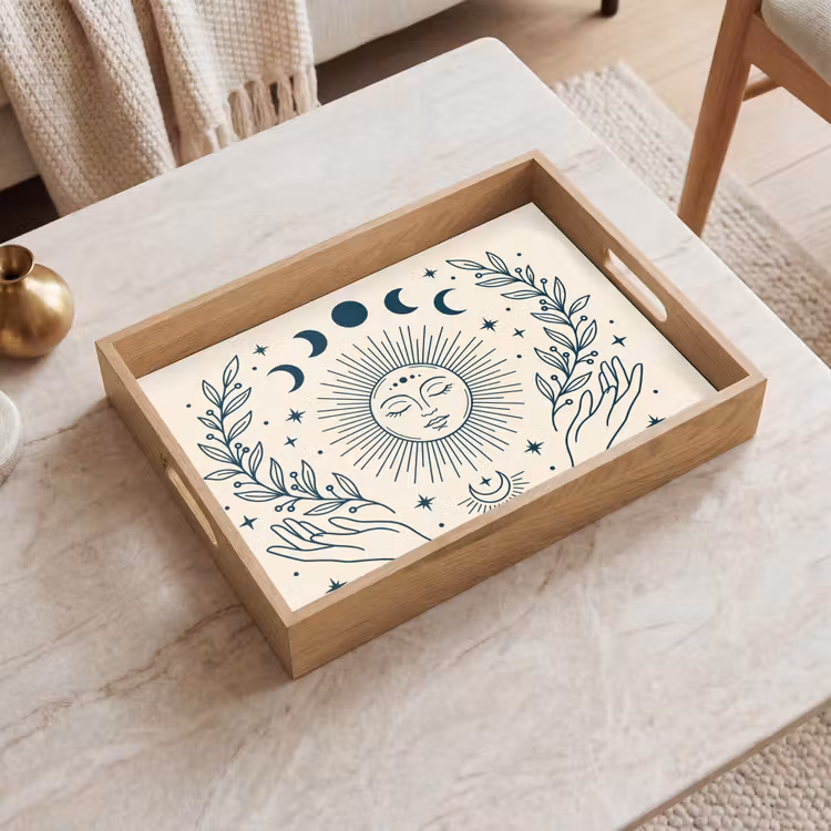 Tablett - Sonne-Mond-Illustration — 2