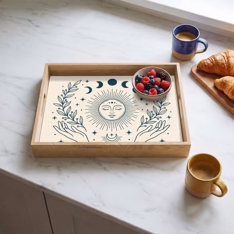 Tablett - Sonne-Mond-Illustration — 4