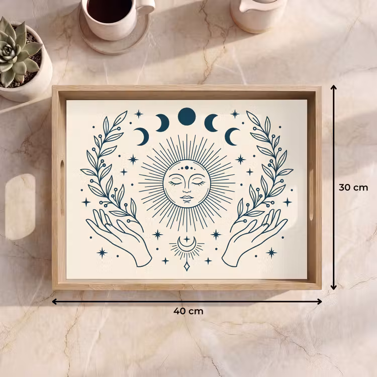 Tablett - Sonne-Mond-Illustration — 9