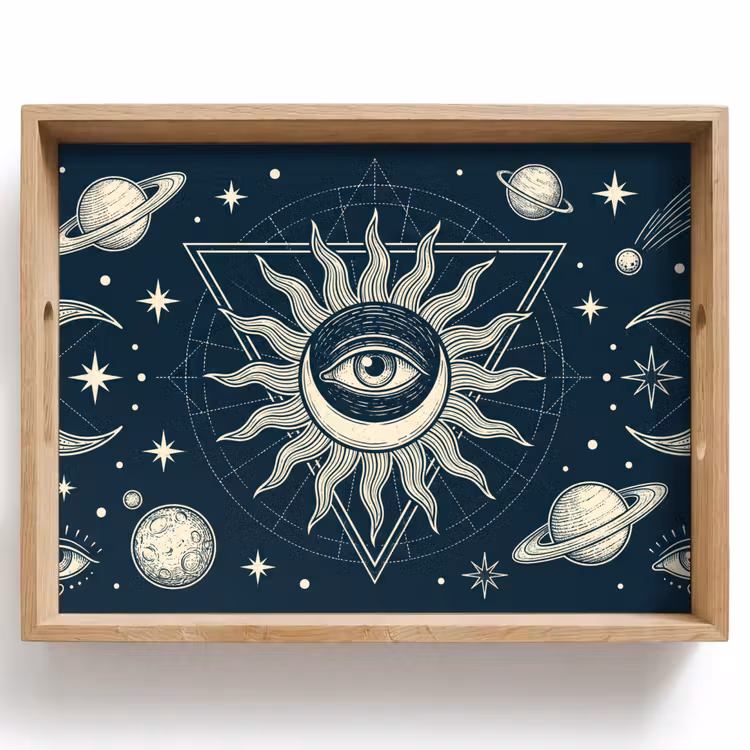 Tablett - Sonne, Mond, Sterne — 1