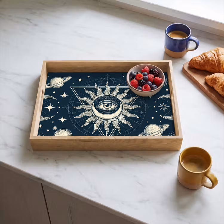 Tablett - Sonne, Mond, Sterne — 4