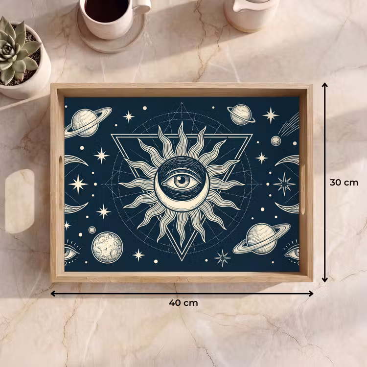 Tablett - Sonne, Mond, Sterne — 9