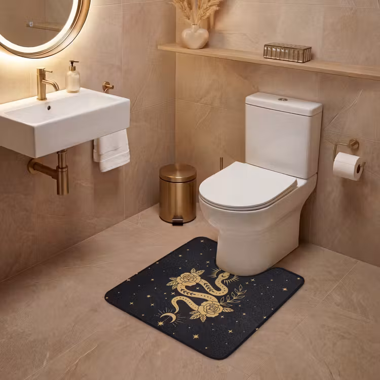 WC Vorleger - Schlange – Blumen – Mystik — 4