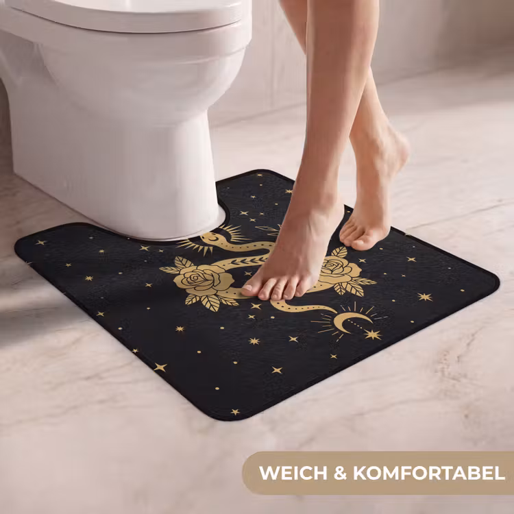 WC Vorleger - Schlange – Blumen – Mystik — 5
